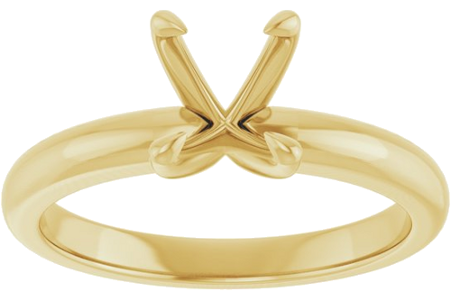 Sužadėtuvių Žiedas „Solitaire“ 585 Geltonojo Aukso Oval 8mm x 6mm (3)