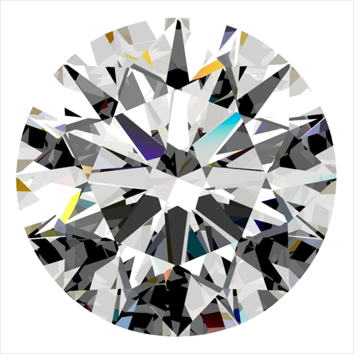 0.53 carat H-SI1 Excellent cut Natūralus Round Deimantas (1)