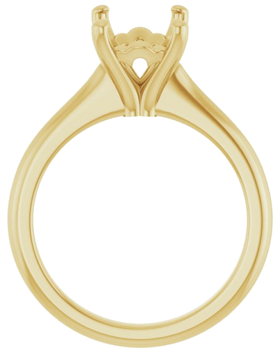 Sužadėtuvių Žiedas 14k yellow gold Elongated Cushion 10mm x 8mm (2)