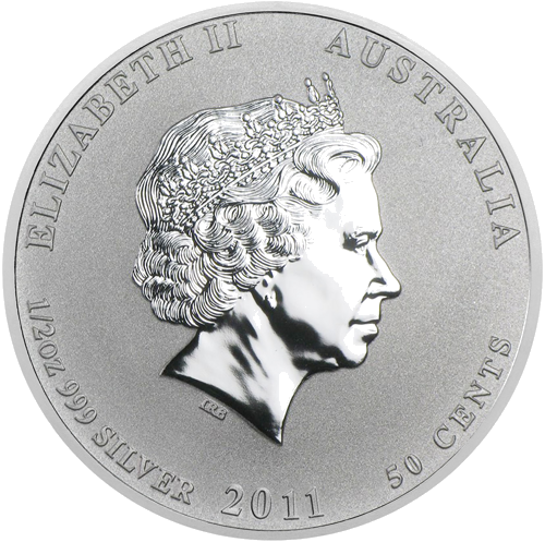 1/2 oz Kiškio metai 2011 (Lunar II) Australija sidabrinė moneta (2)