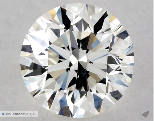 0.5 carat H-VS1 Excellent cut Natūralus Round Deimantas (1)