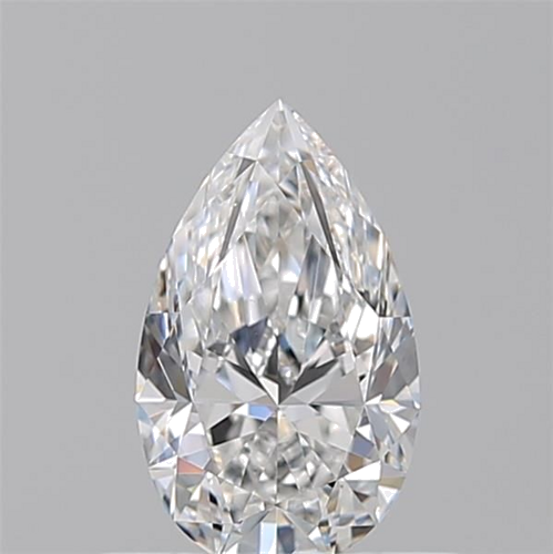 0.5 carat E-VS1 Natūralus Pear Deimantas (1)