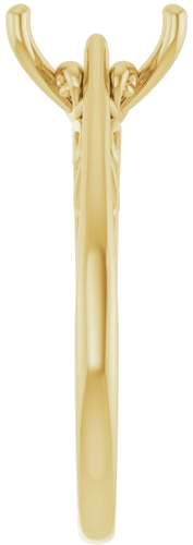 Sužadėtuvių Žiedas „Solitaire“ 14k yellow gold Emerald 8mm x 6mm (4)