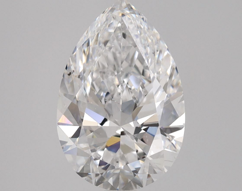 1.71 carat D-SI2 Natūralus Pear Deimantas (1)