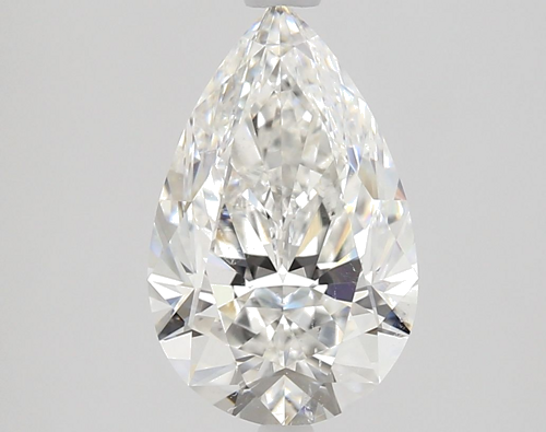 1.7 carat F-SI1 Natūralus Pear Deimantas (1)