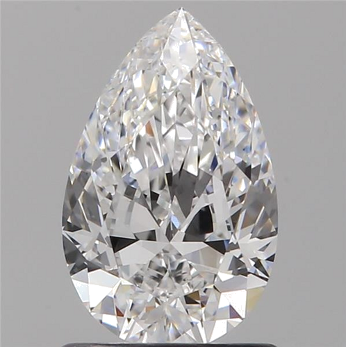 1.0 carat D-VVS2 Natūralus Pear Deimantas (1)