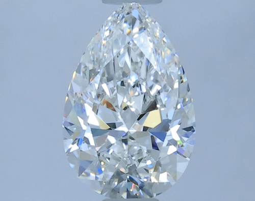 0.55 carat F-IF Natūralus Pear Deimantas (1)