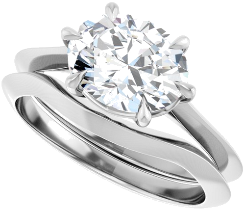Sužadėtuvių Žiedas „Claw-Prong Solitaire“ 925 Sidabro Oval 9mm x 7mm (10)
