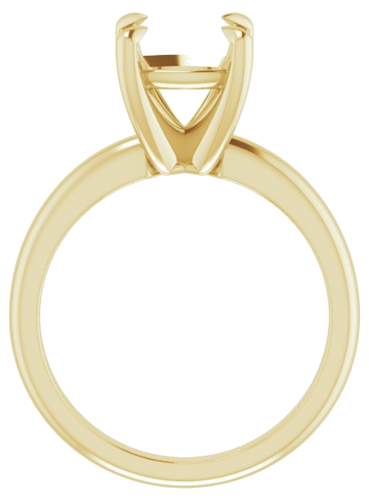 Sužadėtuvių Žiedas „Solitaire“ 585 Geltonojo Aukso Cushion 8mm (2)