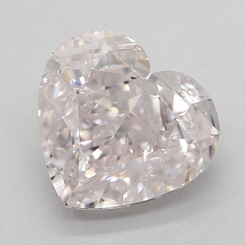 1.09 carat Very Light  Pink-IF Natūralus Heart Deimantas (1)