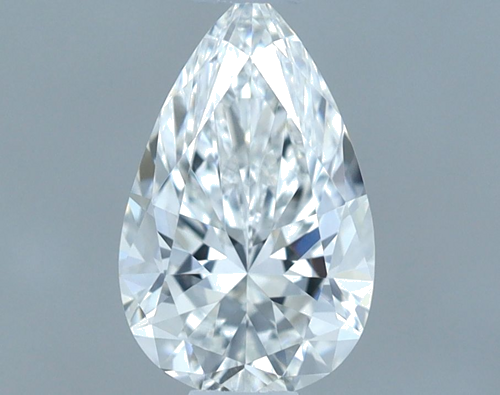 0.55 carat F-VVS1 Natūralus Pear Deimantas (1)