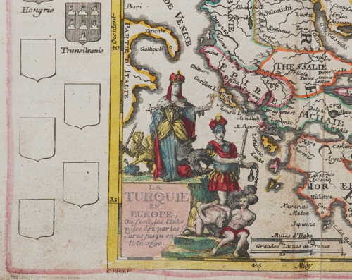 Map of Greece and the Balkans, Elias Baeck, 1721–1750 (2)