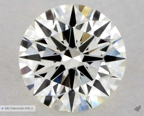 0.33 carat K-VVS1 Excellent cut Natūralus Round Deimantas (1)