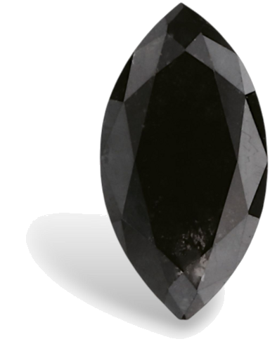 0.46 carat Fancy Black-VVS2 Natūralus Marquise Deimantas (1)