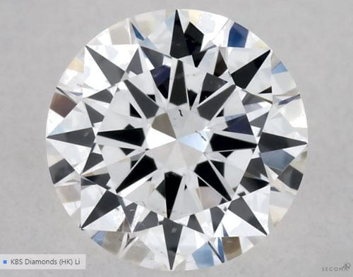 0.4 carat E-SI1 Very Good cut Natūralus Round Deimantas (1)