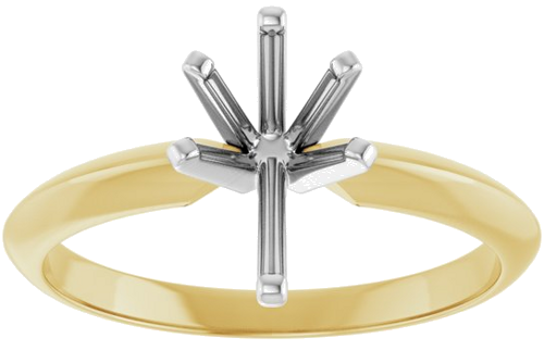 14K Yellow White 9x5.5 mm Pear Engagement Ring Mounting (3)