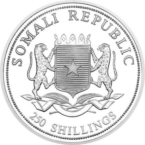 1999 Olimpinės žaidynės Sidnėjuje Somalis 250 Šilingų Svaras sidabrinė moneta (2)