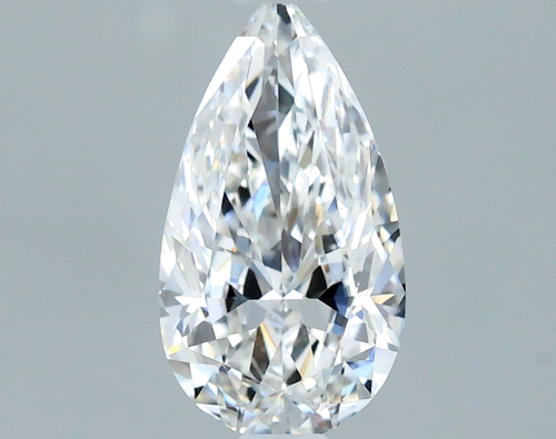 0.71 carat E-VVS2 Natūralus Pear Deimantas (1)