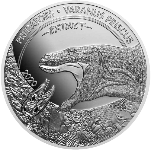 1 oz Komodo varanas 2020 Kongas sidabrinė moneta (1)