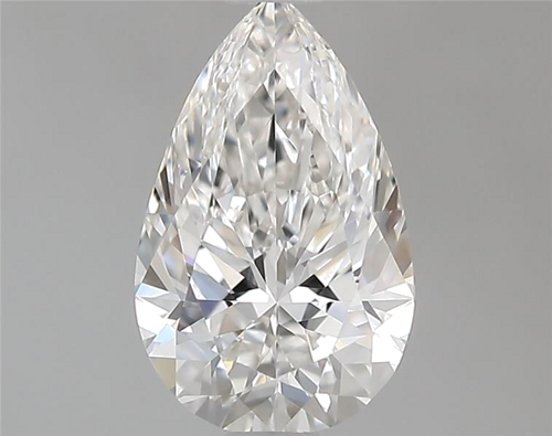 0.8 carat F-VVS1 Natūralus Pear Deimantas (1)