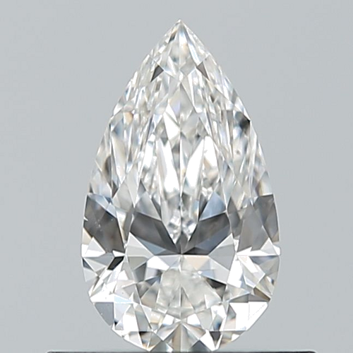 0.5 carat F-VS2 Natūralus Pear Deimantas (1)