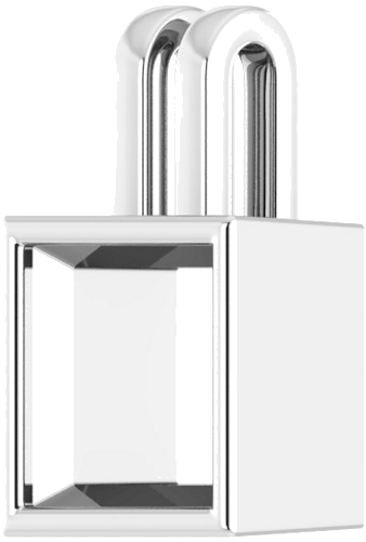14K White 7.5 mm Square Pendant Mounting (2)