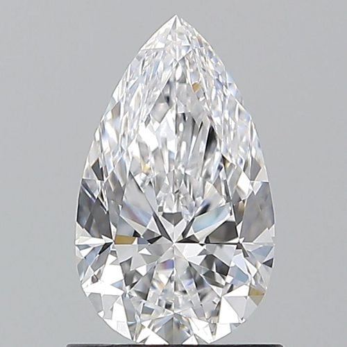 1.01 carat D-VVS1 Natūralus Pear Deimantas (1)