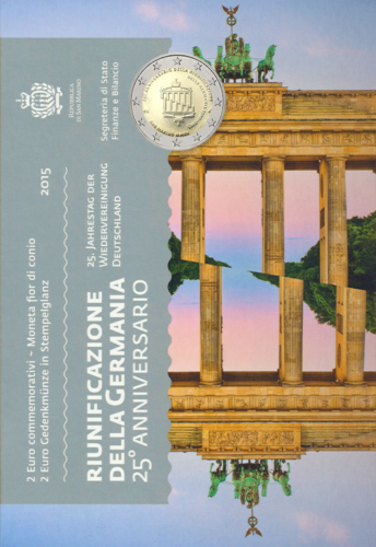 2015 Sanmarīno Vācijas atkalapvienošanās 2 eiro monēta (4)