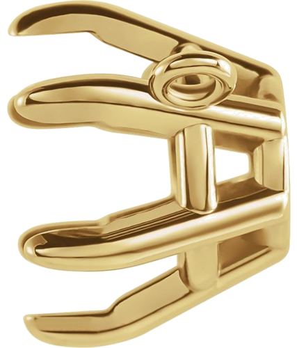 Pakabukas „Solitaire“ 14k yellow gold Round 4mm (2)