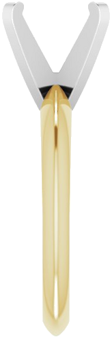 Sužadėtuvių Žiedas „Solitaire“ 585 Baltojo Ir Geltonojo Aukso Round 9mm (4)