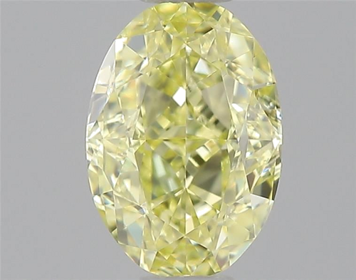 0.6 carat Fancy Light Yellow-IF Natūralus Oval Deimantas (1)