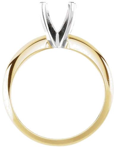 Sužadėtuvių Žiedas „Heavyweight Solitaire“ 14k yellow gold & platinum Round 6mm x 6.6mm (2)