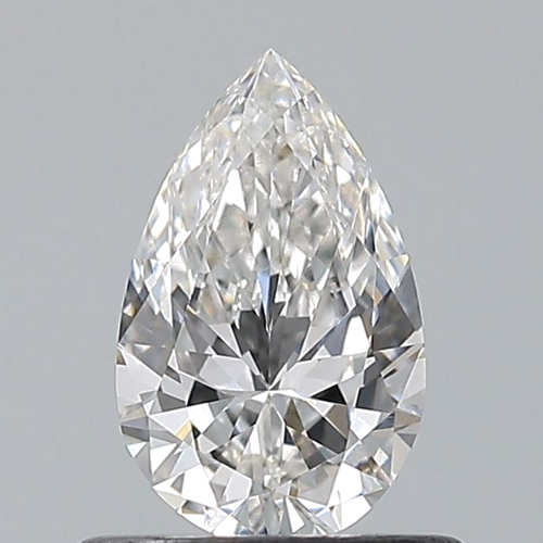 0.54 carat F-VVS2 Natūralus Pear Deimantas (1)