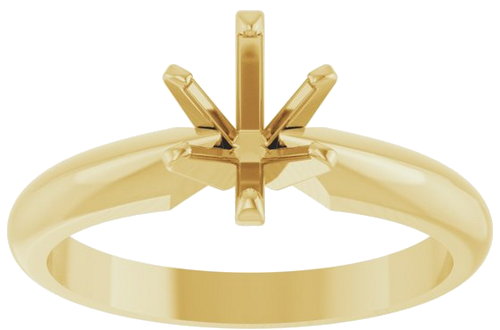 Sužadėtuvių Žiedas „Solitaire“ 14k yellow gold Oval 7mm x 5mm (3)