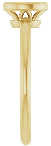 Sužadėtuvių Žiedas „Bezel-Set“ 10k yellow gold Marquise 6mm x 3mm (4)