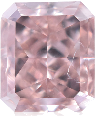 0.36 carat Fancy Orangey Pink-SI1 Natūralus Radiant Deimantas (1)