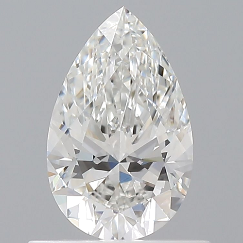 0.55 carat F-VVS1 Natūralus Pear Deimantas (1)