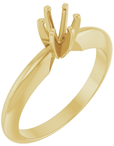 Sužadėtuvių Žiedas „Solitaire“ 14k yellow gold Round 4.1mm (1)