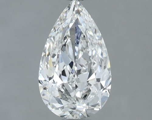 0.6 carat F-SI2 Natūralus Pear Deimantas (1)
