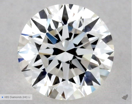 0.5 carat G-VVS2 Excellent cut Natūralus Round Deimantas (1)