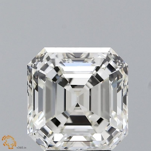 4.02 carat J-VS1 Natūralus Asscher Deimantas (1)