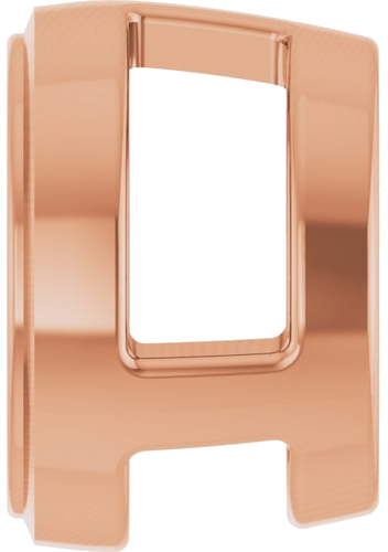 Pakabukas „Round Bezel-Set Slide“ 585 Rožinis Aukso Round 5.8mm (3)