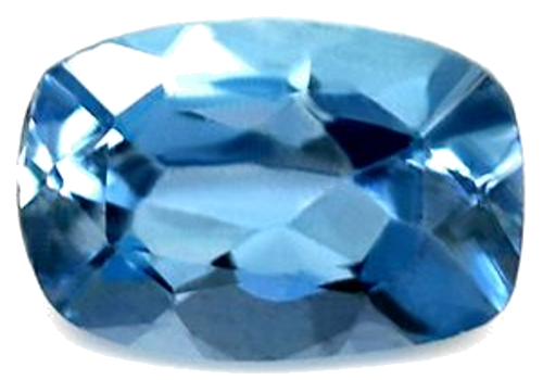 0.47 carat BLUE Cushion Aquamarine (1)