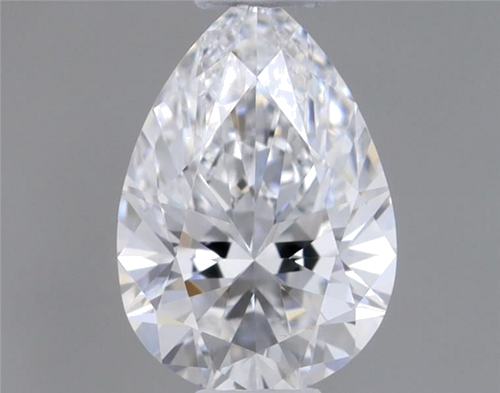 0.34 carat D-VVS2 Natūralus Pear Deimantas (1)
