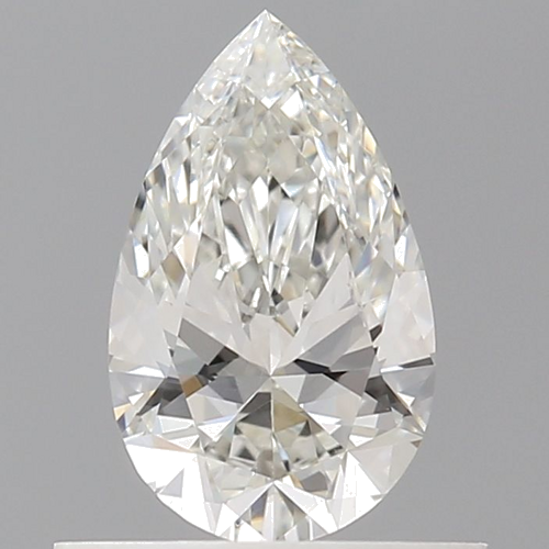 0.5 carat H-VS2 Natūralus Pear Deimantas (1)