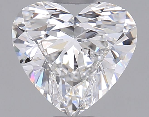 0.89 carat F-SI2 Natūralus Heart Deimantas (1)