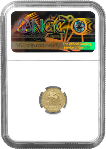 2018 Lietuva Nepriklausomybės akto Signatarams 50€ auksinė moneta PF 70 ULTRA CAMEO (2)