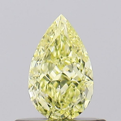 0.5 carat Fancy Yellow-VS2 Natūralus Pear Deimantas (1)