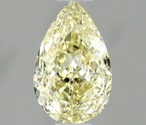 0.5 carat Fancy Light Yellow-VS1 Natūralus Pear Deimantas (1)