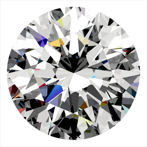 0.31 carat F-VVS2 Excellent cut Natūralus Round Deimantas (1)